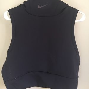 Nike Funnel Neck Hooded Cropped Vest
